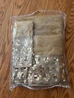 Popular Bath 100% Cotton Sequins 3 Towels Set — photo 4
