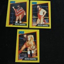 lot of 3 Dutch Mantell WCW Wrestling cards