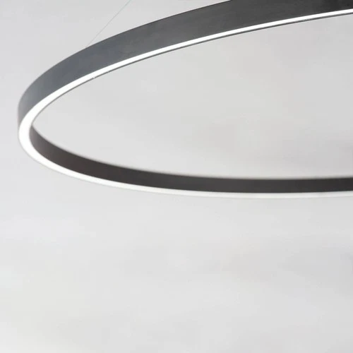 ET2 Groove 31 1/4" Wide Black LED Ring Pendant Light - Picture 4 of 9