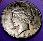SILVER PRICES CRASH! . 1923-S Peace Silver $1 @ BELOW MELT*