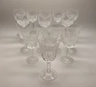 Waterford Lismore Crystal Hock Balloon Wine Glasses & Goblets Set 16 Vintage
