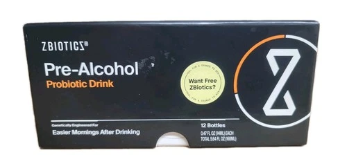 12 Pack Probiotic Feel Better After Drinking ZBiotics 0.47 Fl Oz Wake Refreshed