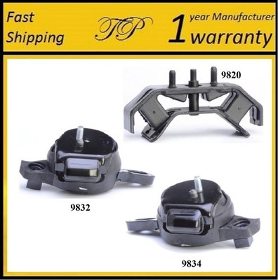 3PCS MOTOR & TRANS MOUNT FOR SUBARU FORESTER 2.5L, IMPREZA 2.0L - AUTO TRANS