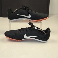 Nike Zoom Rival M 9 Black Hyper Crimson Track Shoes - US Size 11 - Very Good