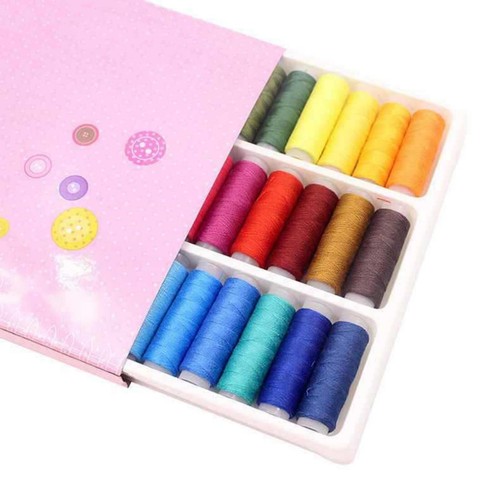 39Pcs Colored Sewing Thread Set Mixed Colors Polyester Spool Brand New - Picture 13 of 20
