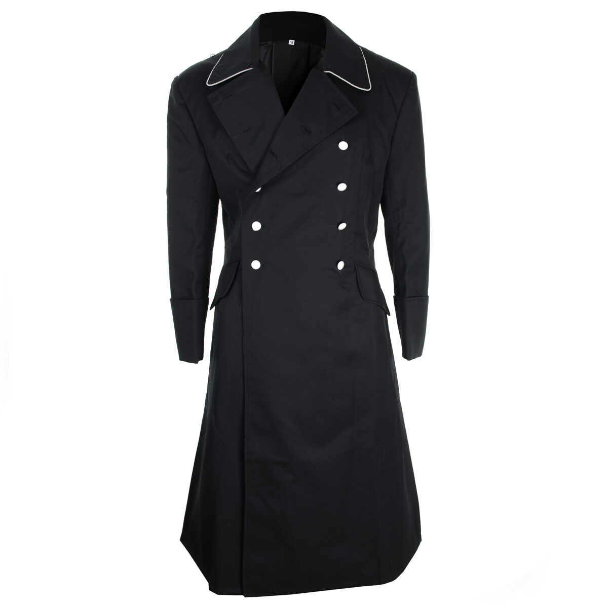 German M32 Black Gabardine Officer Coat - WW2 Repro Great German M32 Black Gabardine Officer Coat - WW2 Repro Great