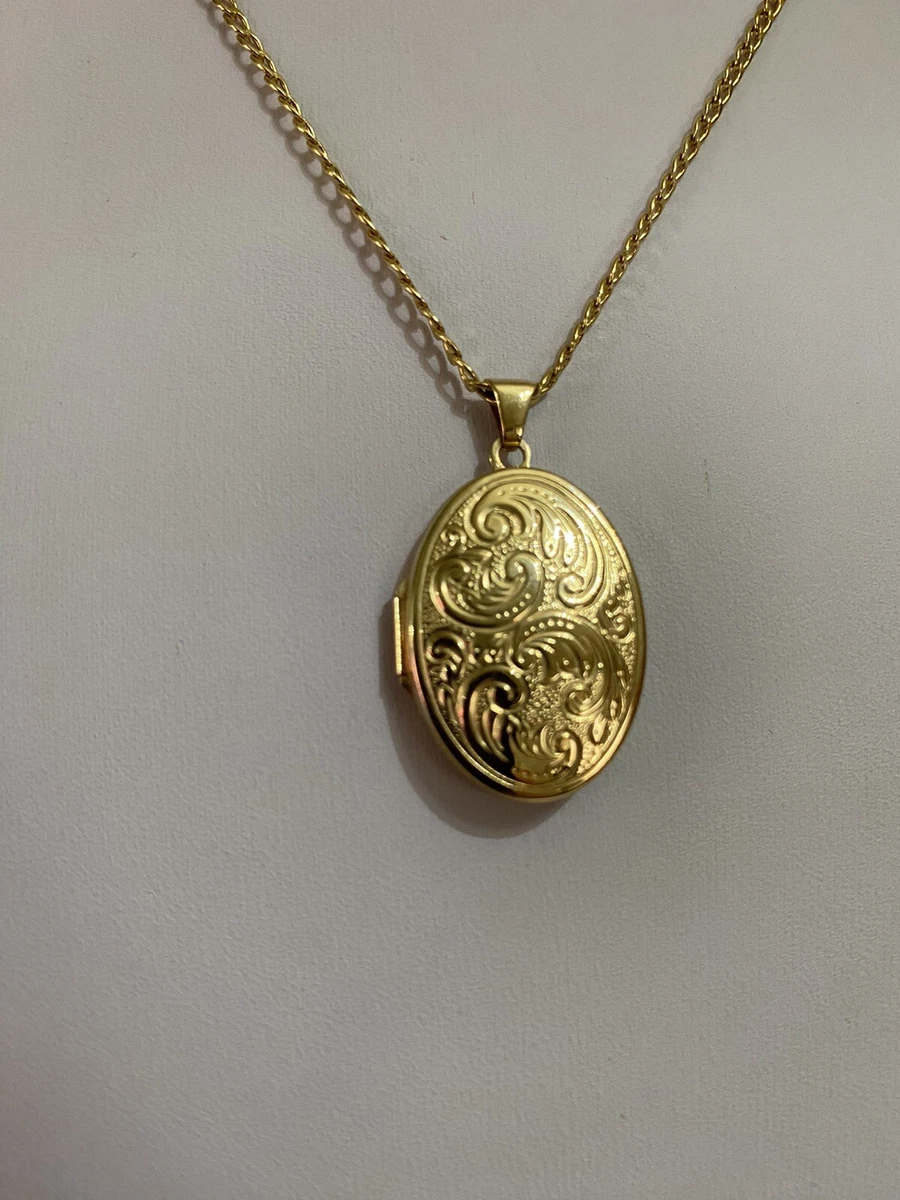 Ornate Antique Edwardian Solid Gold Watch Fob Locket Necklace 1904 – The  Vintage Compact Shop