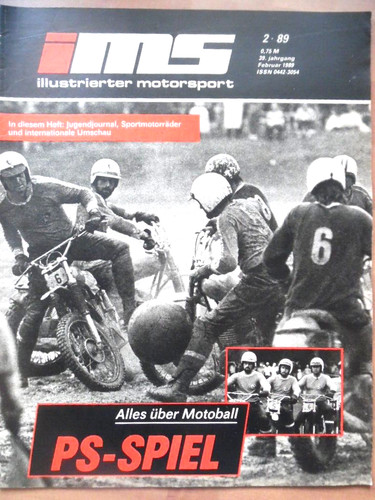 ILLUSTRIERTER MOTORSPORT 2 - 1989 Motoball Apolda MC Senftenberg Jawa BMW Enduro