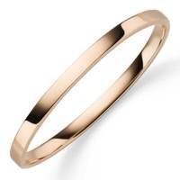 Armreif Armband Armschmuck Aus 585 Gold Rotgold, 5Mm Breit, Flach, GläNzend