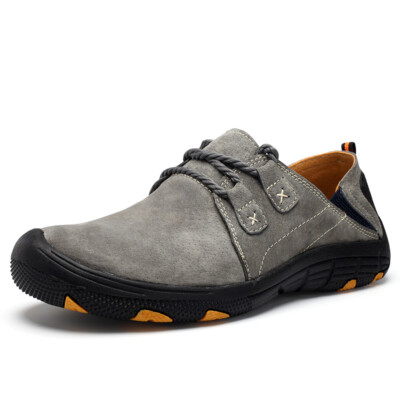 Men Casual Sneakers Leather Loafers Outdoor Training Shoes Driving Walking Boots