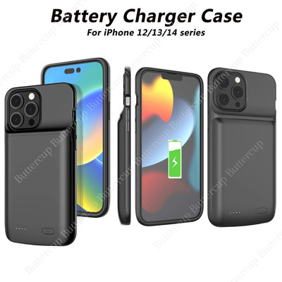 For iPhone 14/13/15/11/X External Battery Charger Case Power Bank Charging Cover