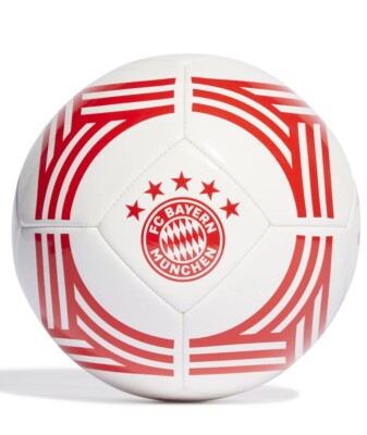 Adidas Bayern Munich 2023 - 2024 Club Soccer Ball - White/Red - Size 5