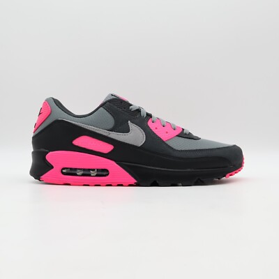 Size 10 - Nike Air Max 90 Black Grey Hyper Pink for sale online | eBay