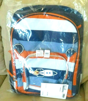 School Pottery Barn Disney Backpack bag space stripe LARGE star wars Solo grogu