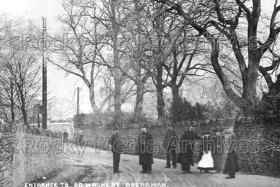 Jjq-23 Streikdienst, Eingang zur PD-Waschanlage, Aberaman, Wales. Foto