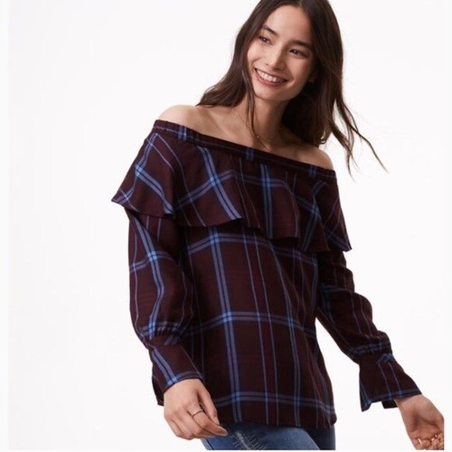 loft plaid top