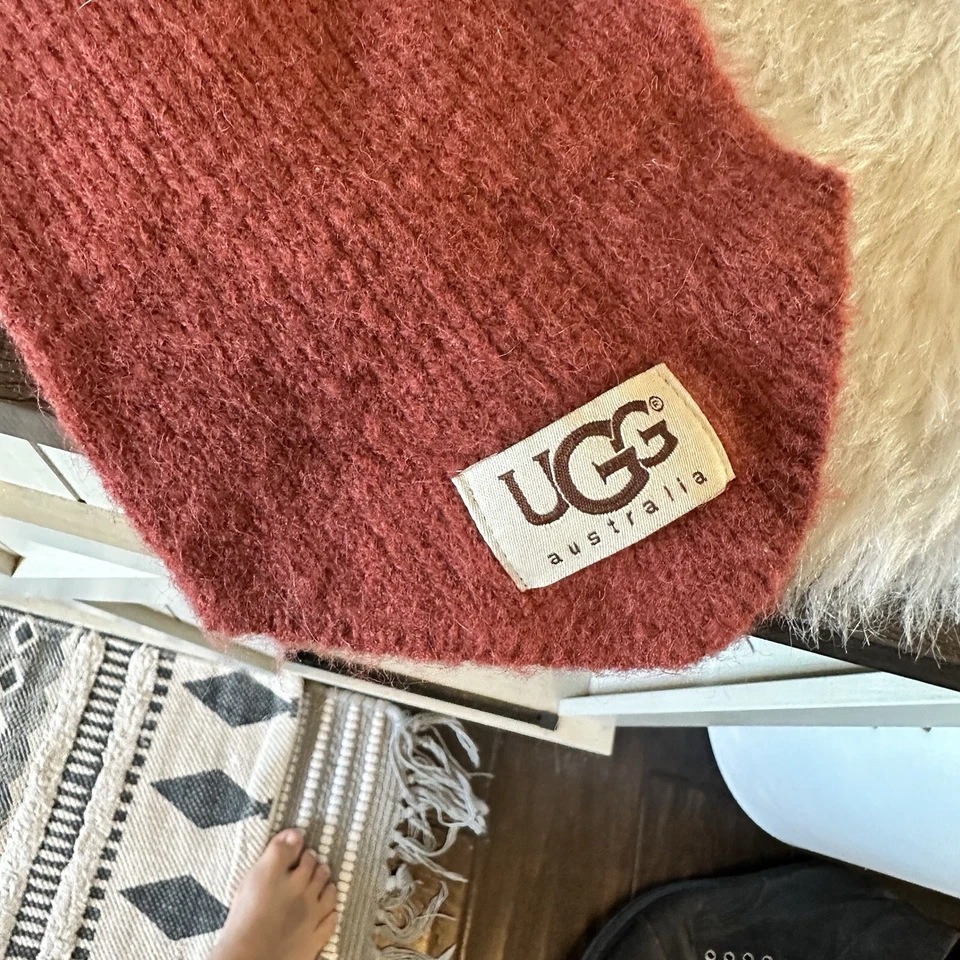 Bufanda UGG niñas color naranja quemado Foto 2 de 2