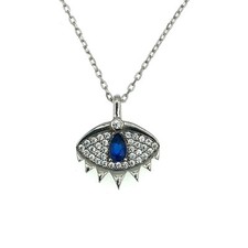 925 Sterling Silber Collier Anhänger Nazar Türkische Böse Auge Evil Eye  104