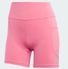 Size M Adidas DailyRun Pink 5-Inch Inseam Legging Active Running Athletic Shorts