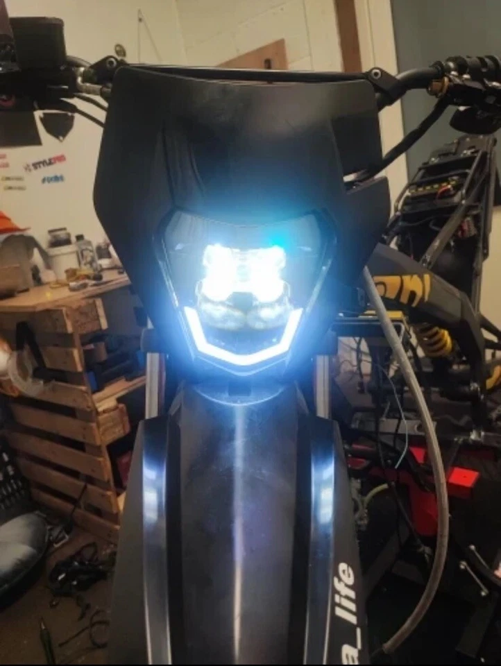Faro Led per moto UNIVERSALE, KTM SX EXC, YAMAHA,DERBI,HONDA,SUZUKI, BETA, - Immagine 3 di 3
