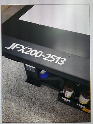 Mimaki JFX200-2513 wide format flatbed UV printer (USED- Great