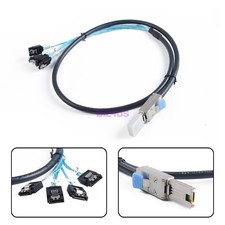 New SFF-8088 to 4X SATA 6Gbps Mini SAS 26Pin to 4 SATA 7Pin Data Cable Connector