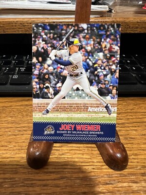 2024 USPBL Birm-Bloomfield Beavers Joey Wiemer Baseball Card Milwaukee Brewers
