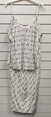 Indigo Sky Damen Sommer Palme knielanges Trägertop Short Set UK Größen 10-20