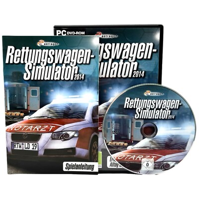 Rettungswagen Simulator 2014 PC USK 6 Einsatzfahrzeug Simulation OVP gebraucht