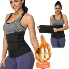 Men Waist Trainer Corset Sauna Sweat Weight Loss Body Shaper Yoga Slimmer Belt--
