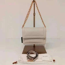 Marc Jacobs The Barcode Marshmallow Pillow Leather Shoulder Handbag - Cream