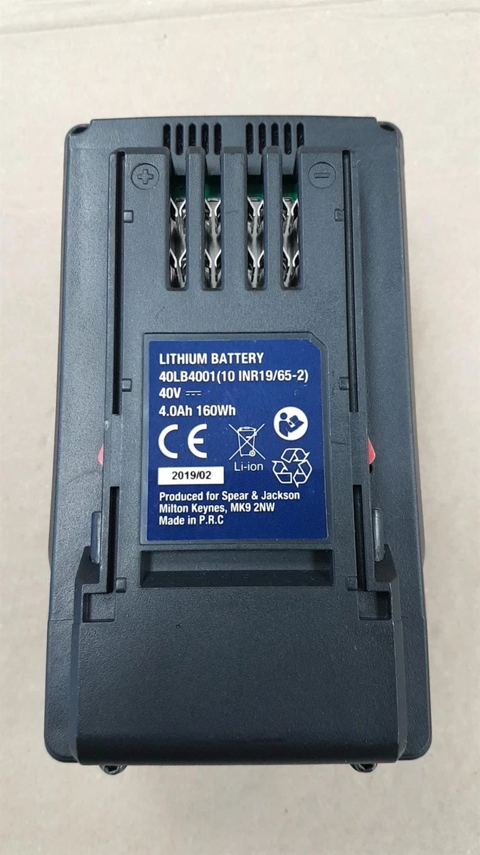 Spear and jackson 40v battery cheap