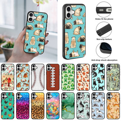 Soft Rubber Shockproof Slim Case Hard Back Case For Apple iPhone 16 6.1'' 2024