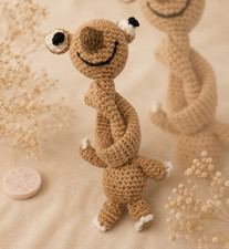 Handmade Crochet Snail Amigurumi Plush Stuffed Animal Pair 2 Small 2024
