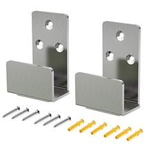 2PCS Sturdy Stainless Steel Sliding Barn Door Floor Guide for Bottom Lower