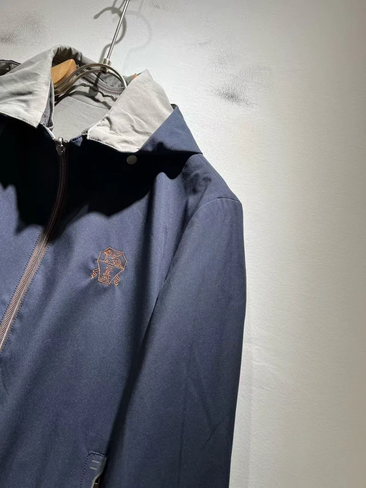 Abrigo Brunello Cucinelli Exterior Informal Para Hombre Chaqueta con Capucha Cremallera Doble Cara Foto 4 de 4