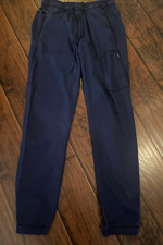 Grey  s Anatomy by Barco Medical Scrub Pants Size M Tall Navy 5 Pocket Drawstring