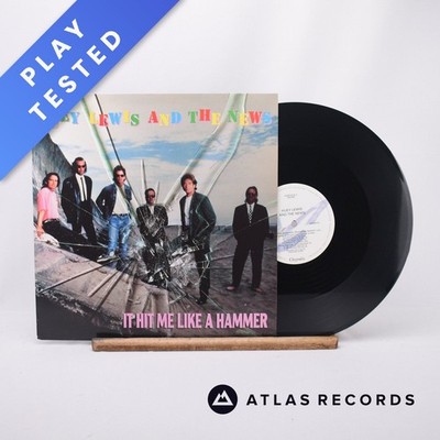 Huey Lewis & The News It Hit Me Like A Hammer 12'' Single Vinyl Record - EX/EX