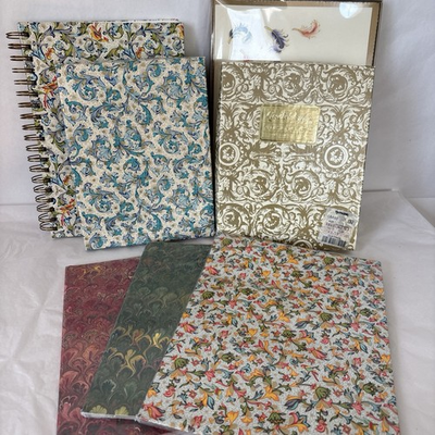 #ad Vintage Firenze Italy Stationary Lot Paisley Marbled Sheets Envelopes Folder $129.99