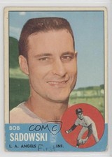 1963 Topps Wrong Back Front George Brunet Bob Sadowski #568-538 0ls