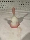 Vintage Fenton  Burmese  Ombre Glass Signed bell berries & blossoms