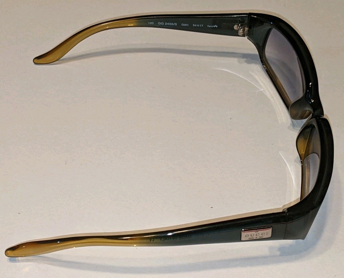 Vintage GUCCI Optyl Sunglasses GG 2455/S 120mm 54-17 Made in Italy
