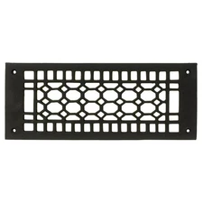 Rectangular Register Cast Iron Floor Grate Heating Vent 12 by 4 3/4