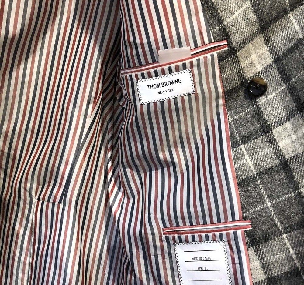Thom Browne Wool Check Double Breasted Blazer Jacket MJC018C031203 148410405 image 5