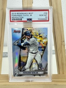 Fernando Tatis Jr. 2019 Bowman's Best #58 Refractor Price Fernando Tatis Jr. 2019 Bowman's Best #58 Refractor Price