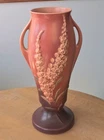LARGE Roseville Pink Foxglove Vase Model 54-15 c.1942 Excellent Condition