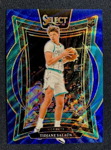 2024-25 Panini Select - Concourse Tidjane Salaun #95 Blue Wave Prizm /75 (RC)