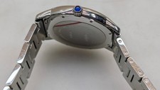 Cartier Ronde Solo XL 3802 42mm Blue Dial Stainless Steel Automatic Date Watch 12