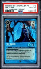 2025 Disney Lorcana EN P3 Promo 12 The Queen Mirror Seeker Costco Promo PSA 10