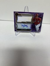 2020 Triple Threads Single Jumbo Relic Amethyst Shogo Akiyama Auto Jersey/75